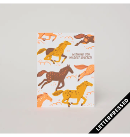 Egg Press Wild Horses Card