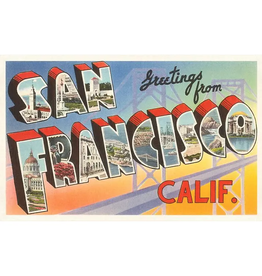 Found Image Press Postcard: Greetings from San Francisco