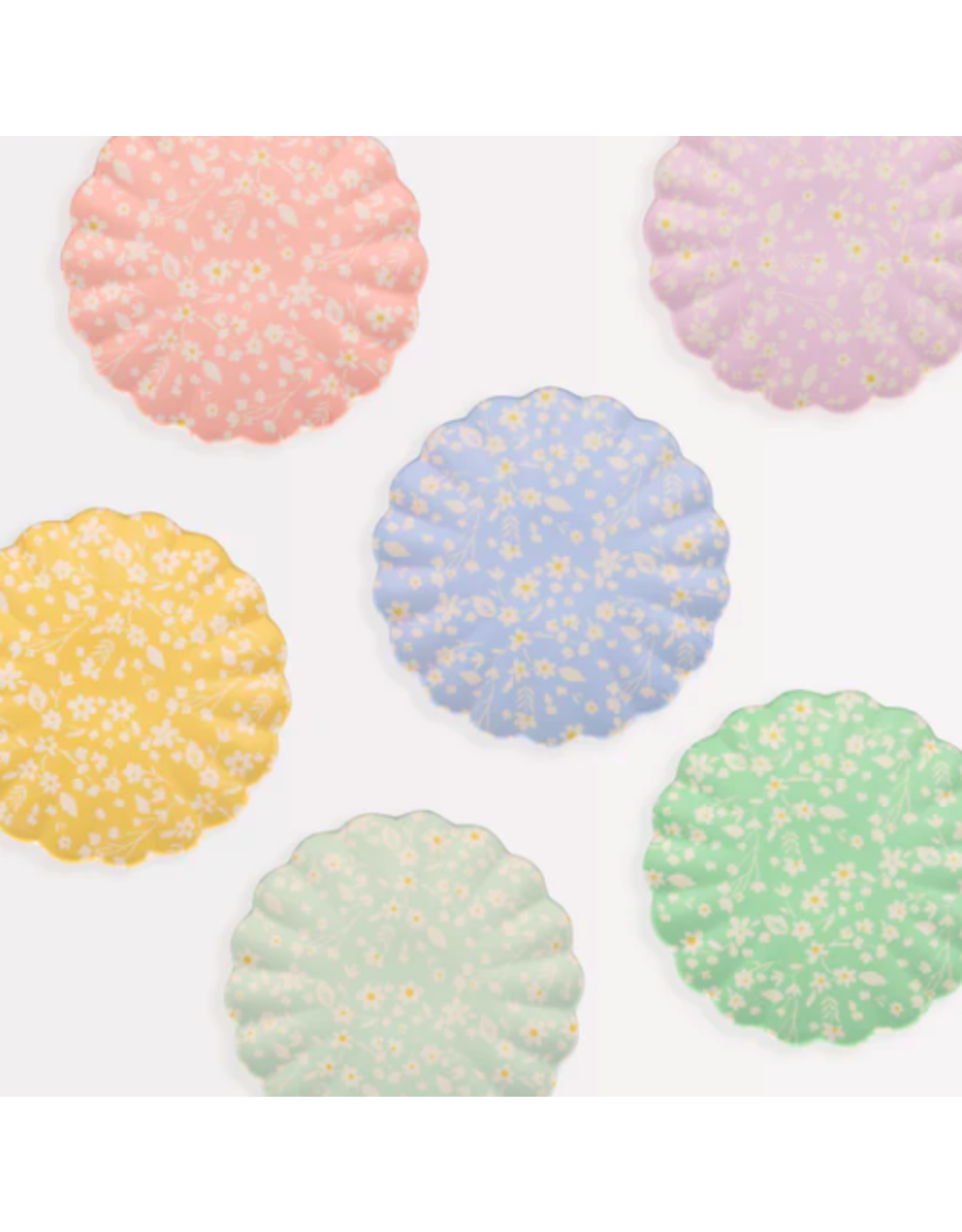 Floral Small Bamboo Plates