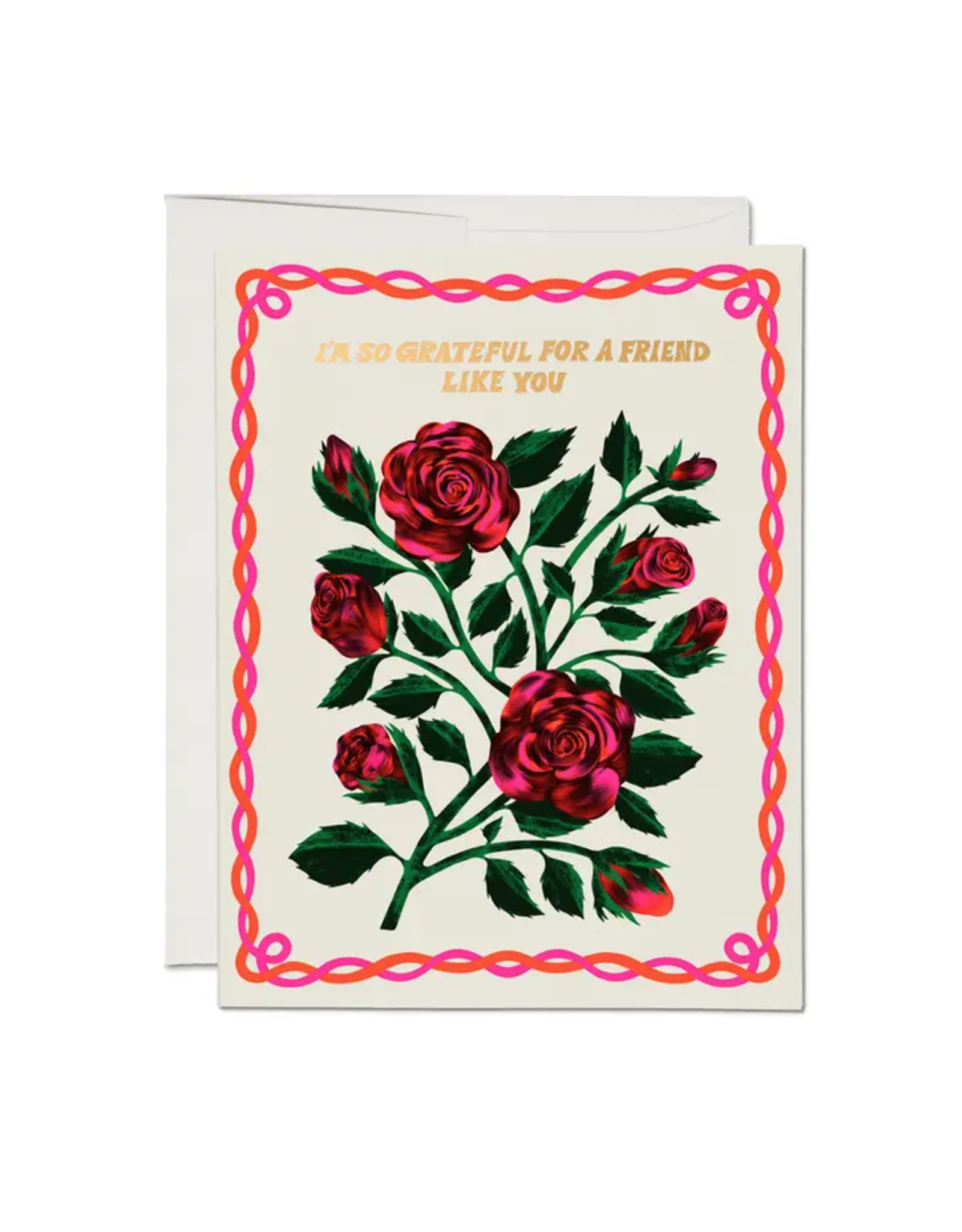 Grateful Roses Friendship Card
