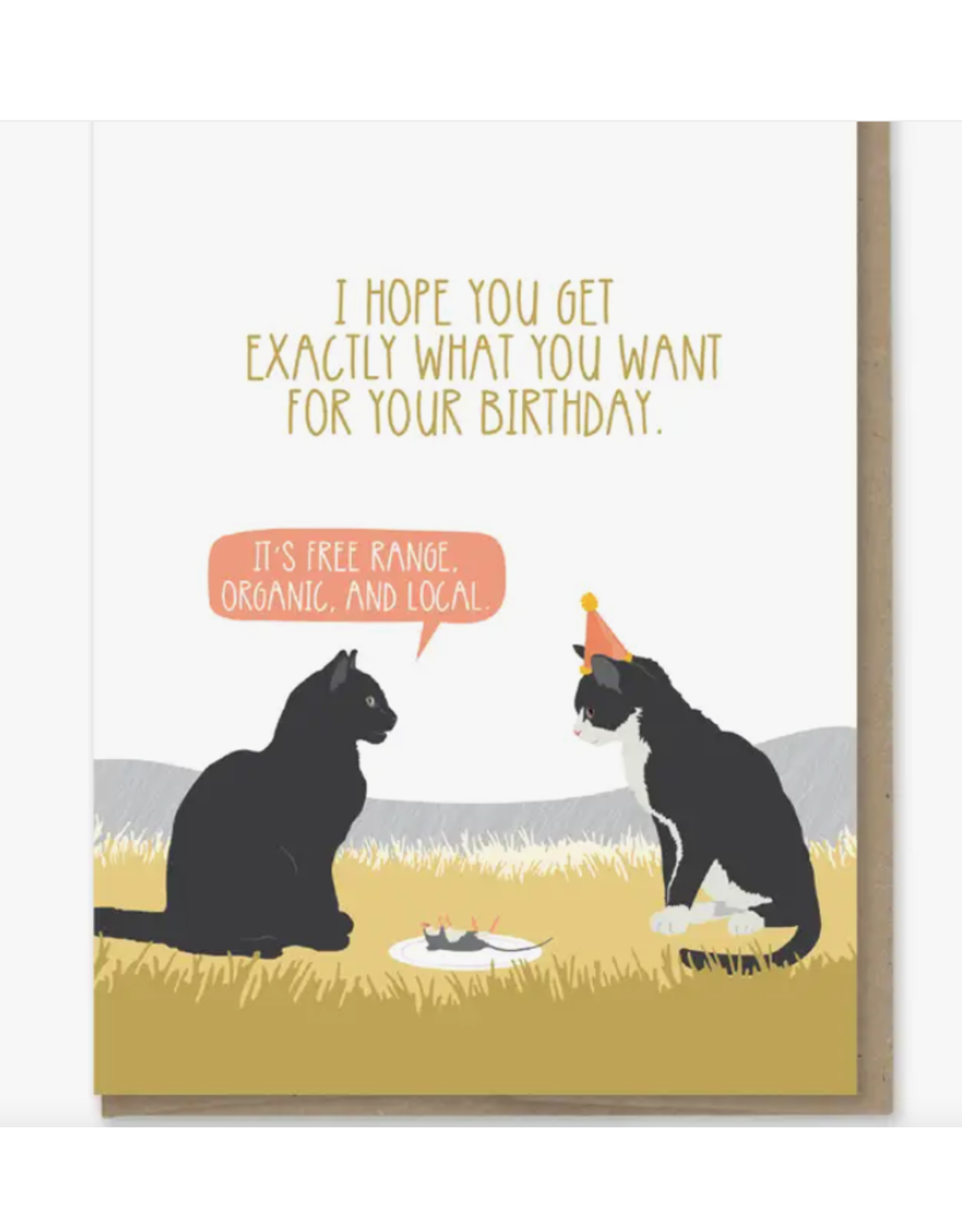 Modern Printed Matter Organic Mouse Birthday Card