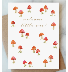 Abigail Jayne Design Little Mushrooms Baby Card