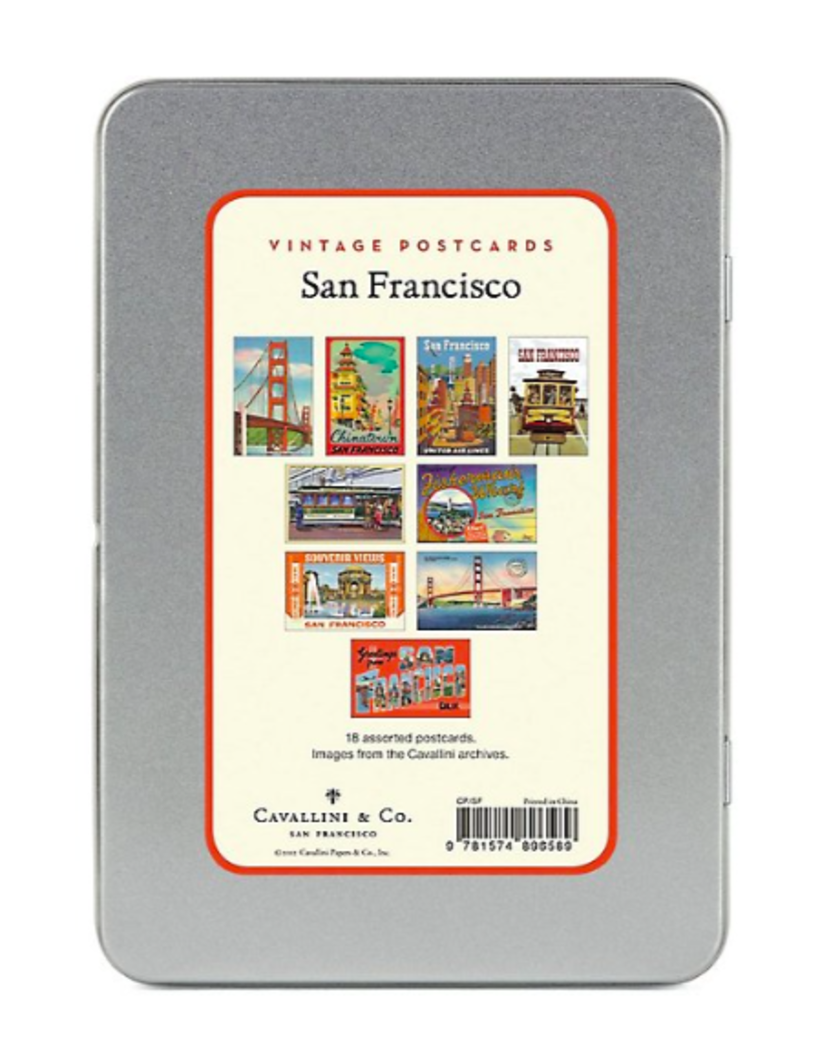 Cavallini San Francisco Vintage Postcard Set