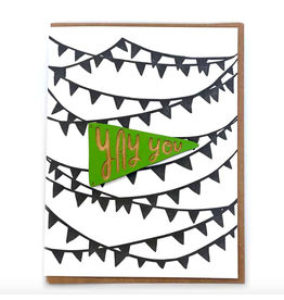 SnowMade Yay You Pennant Magnet w/ Card