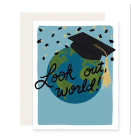 Slightly Stationery Look Out World Card