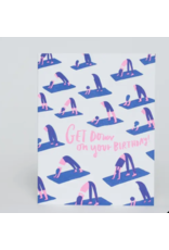 Egg Press Yoga Birthday Card