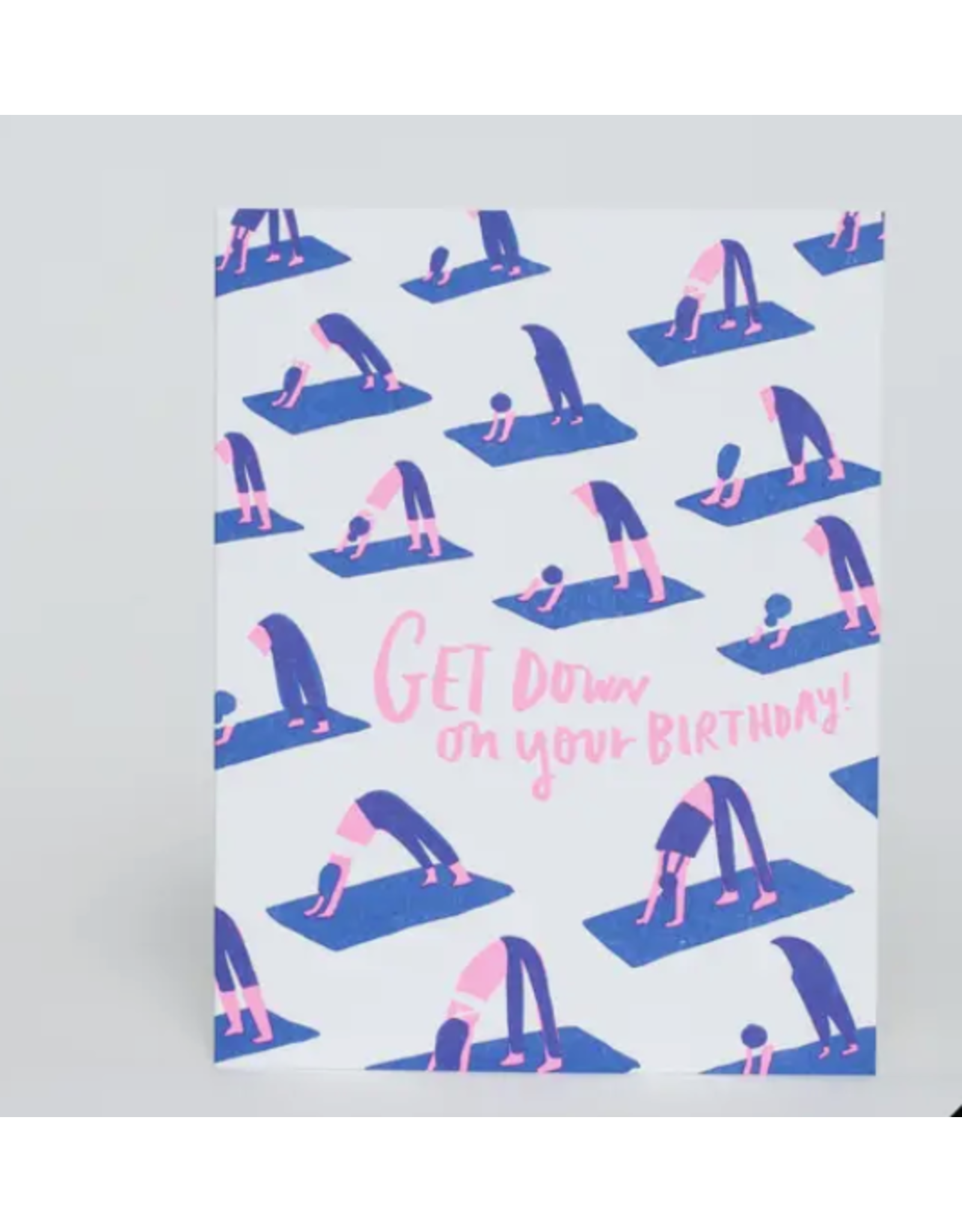 Egg Press Yoga Birthday Card