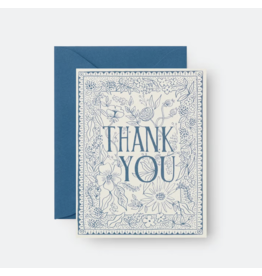 Rifle Paper Boxed Set of Delft Thank You Card