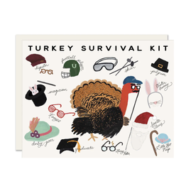 Slightly Stationery Turkey Survival Kit | Thanksgiving Card