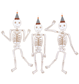 Vintage Halloween Jointed Skeletons