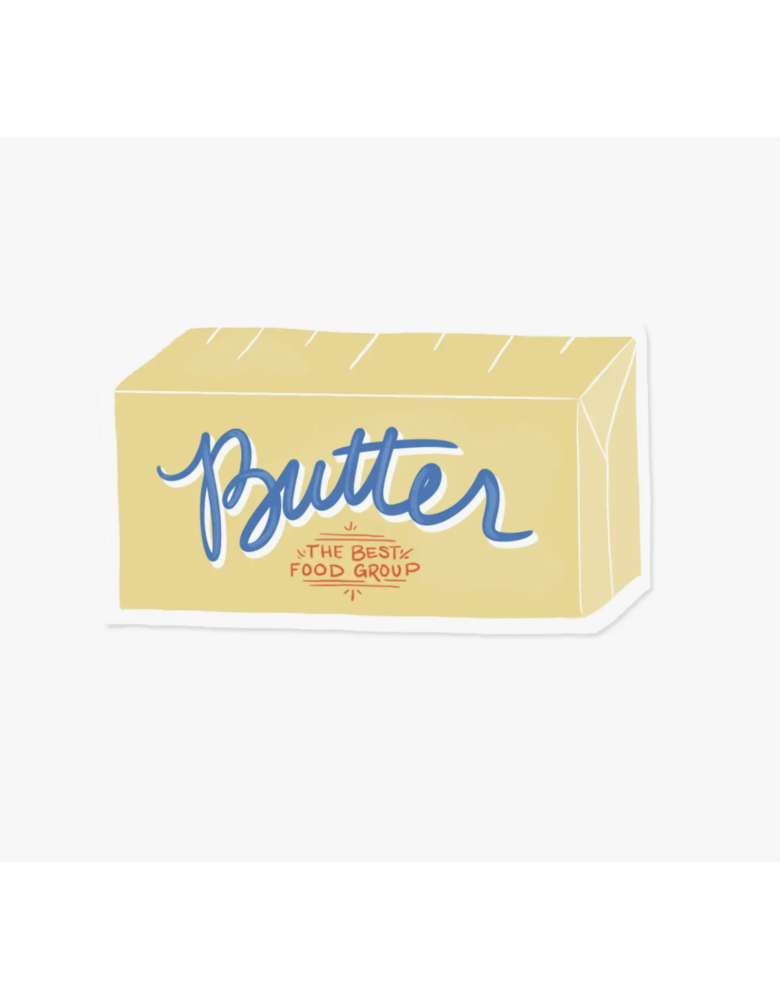 Slightly Stationery Butter Sticker