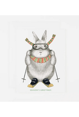 Dear Hancock Ski Bunny Card