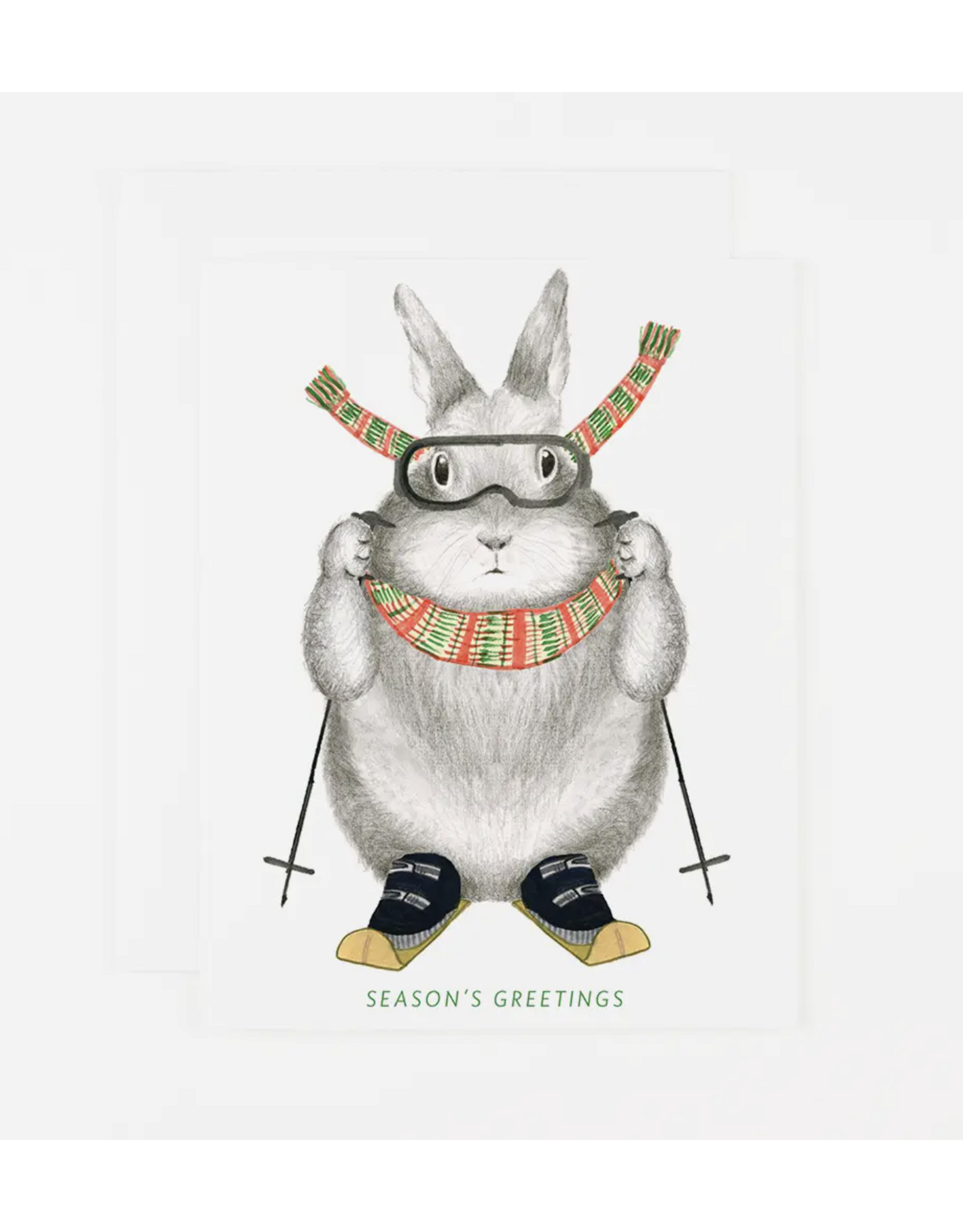 Dear Hancock Ski Bunny Card