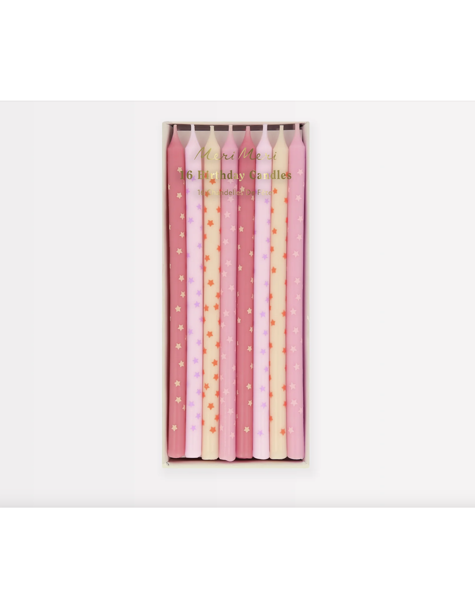Pink Stars Candles
