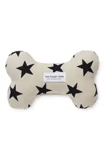 Black Stars Dog Bone Squeaky Toy