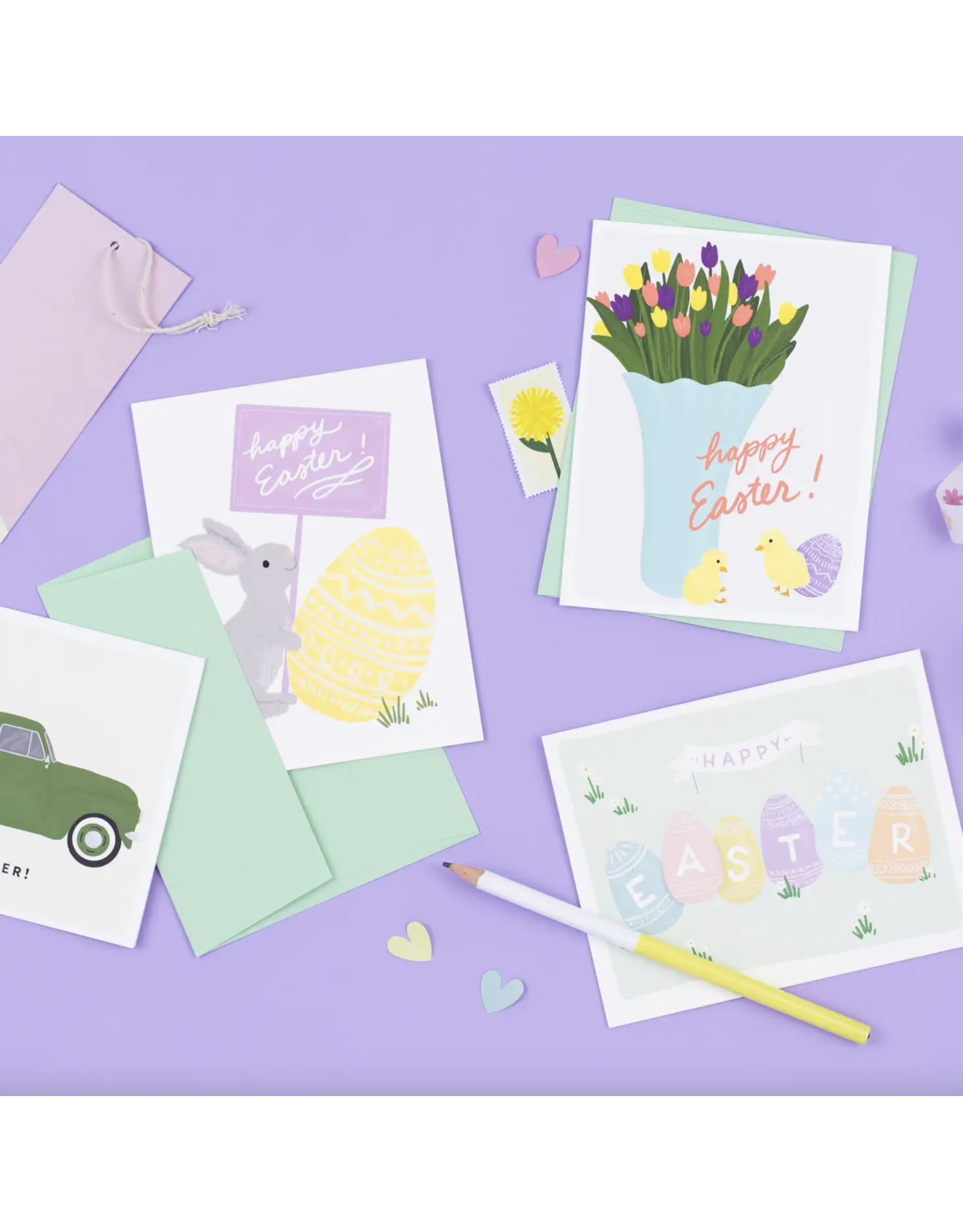 Slightly Stationery Easter Bouquet Card