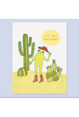 Western Frog Bday Card