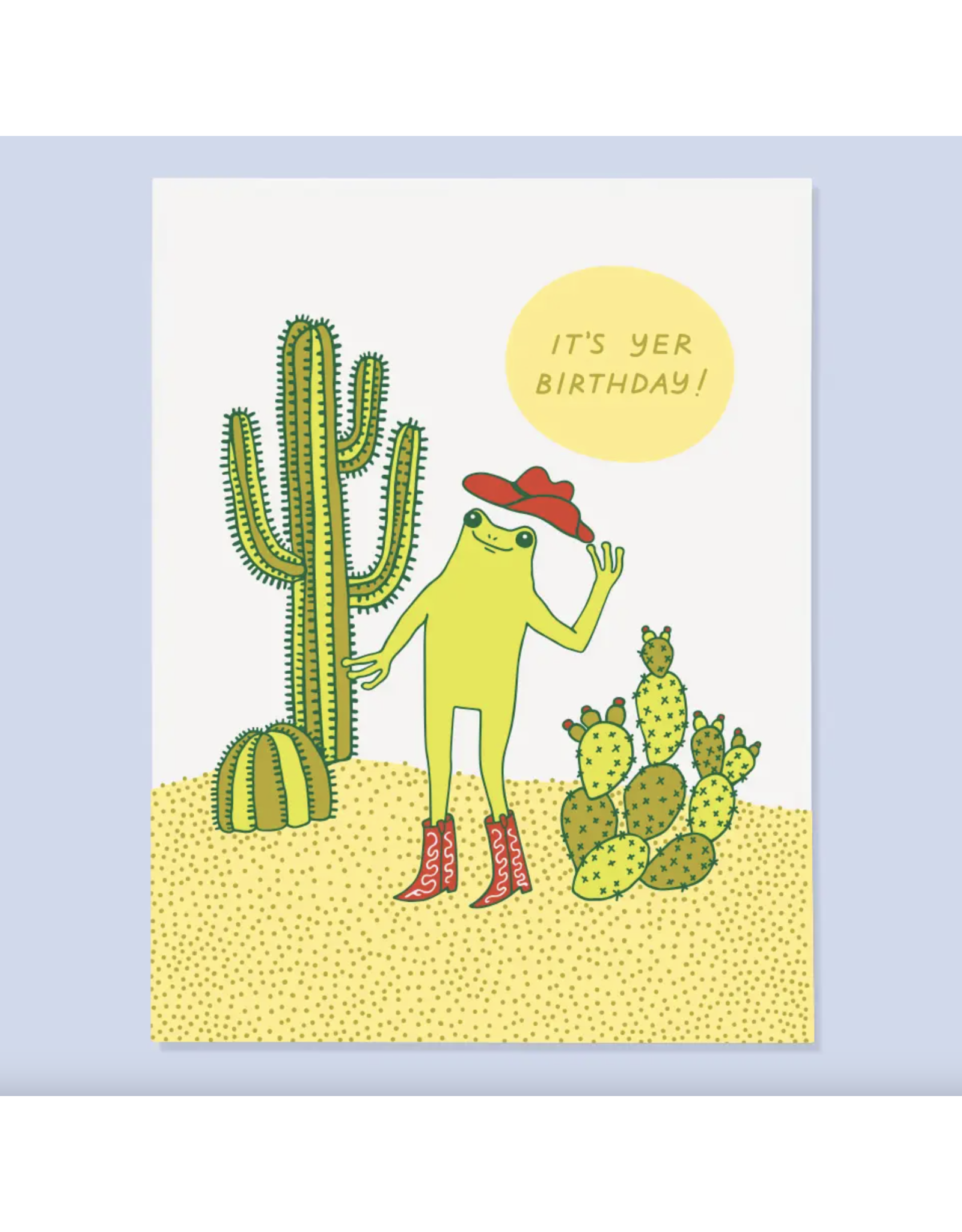 Western Frog Bday Card