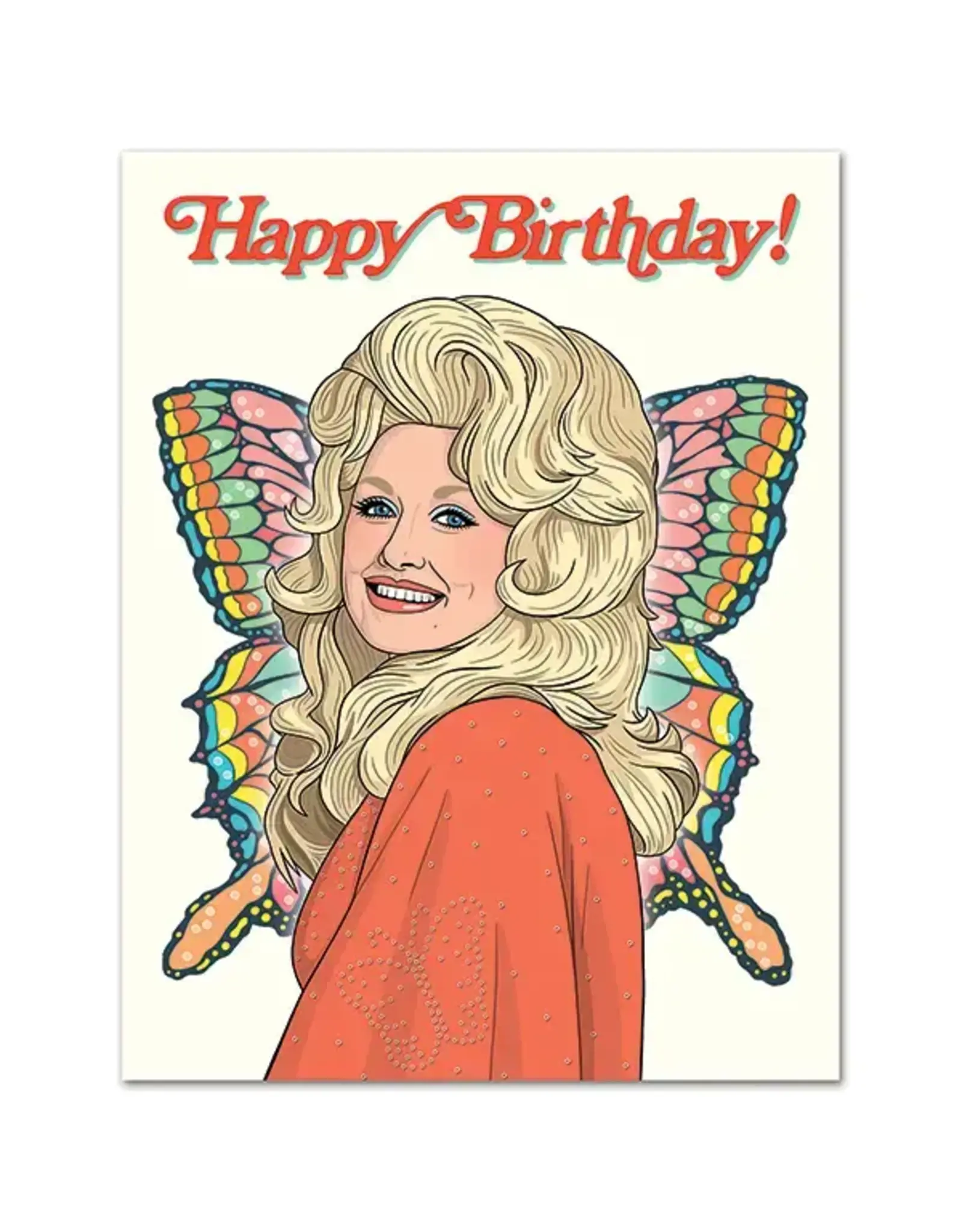 The Found Dolly 70's Butterfly Birthday Card