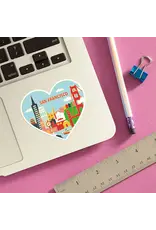 The Found San Francisco Skyline Heart Sticker