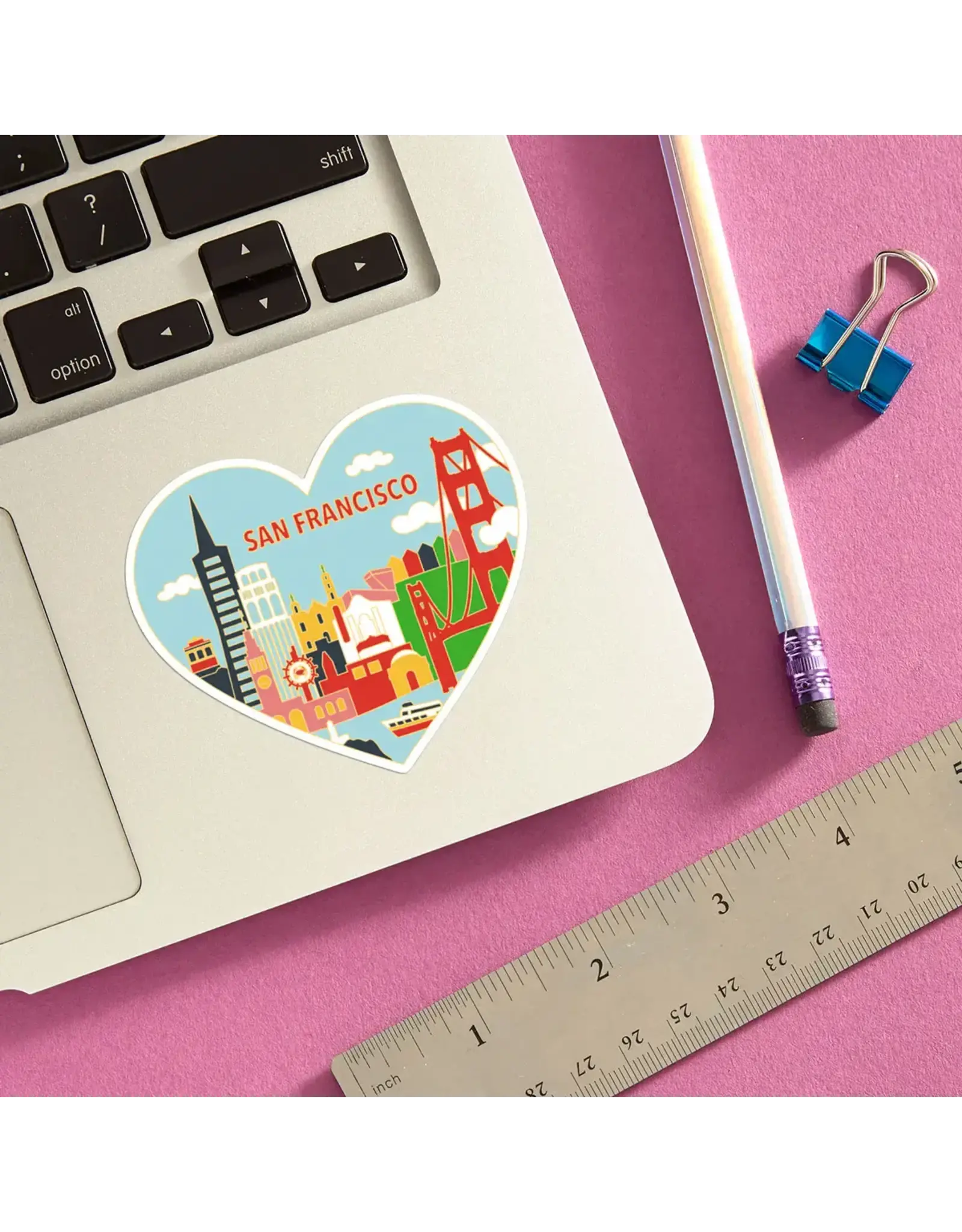 The Found San Francisco Skyline Heart Sticker