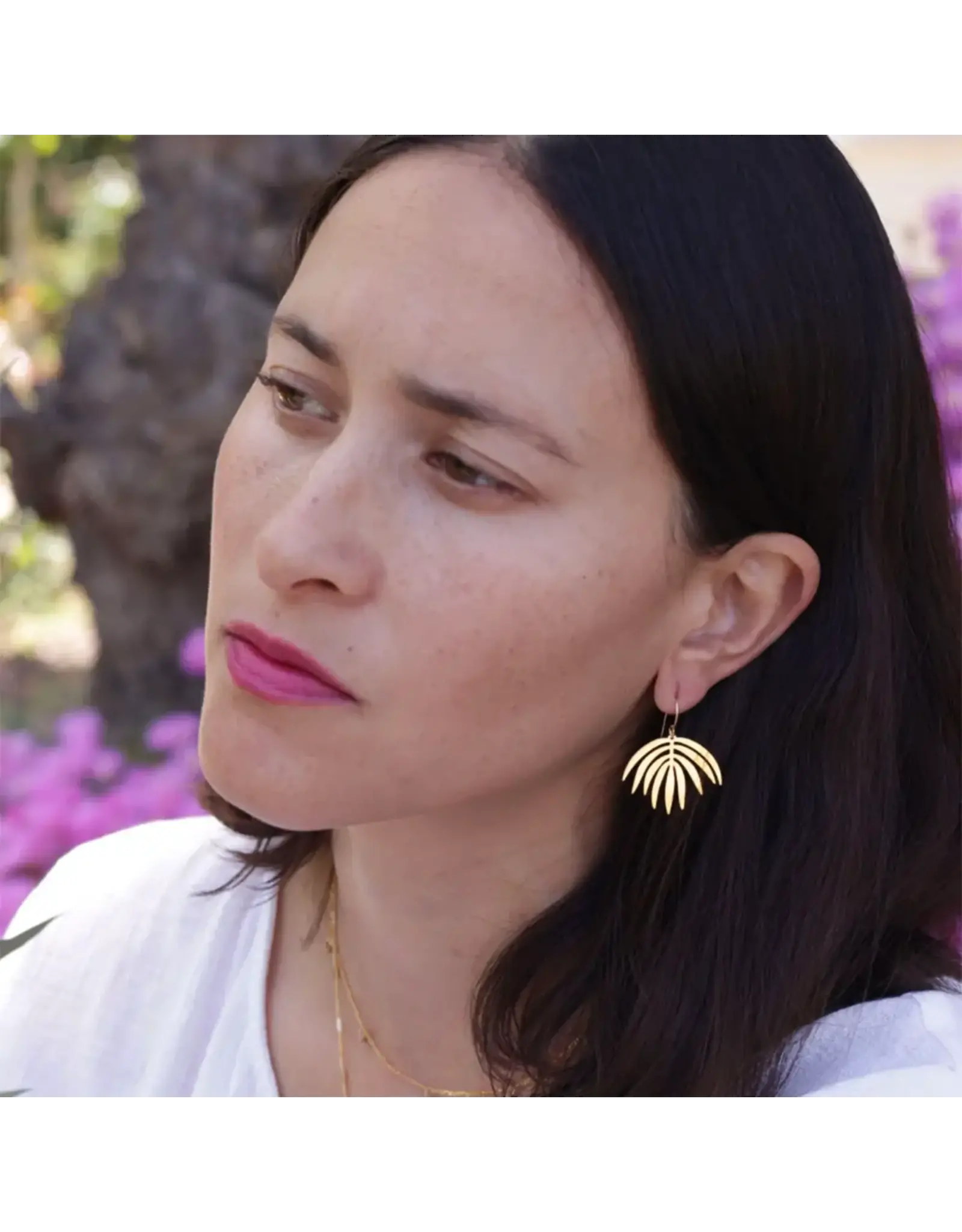 Palm Frond Earrings
