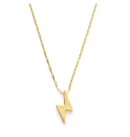 Tiny Lightning Bolt Necklace