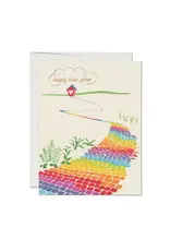 Rainbow Brick Road Card