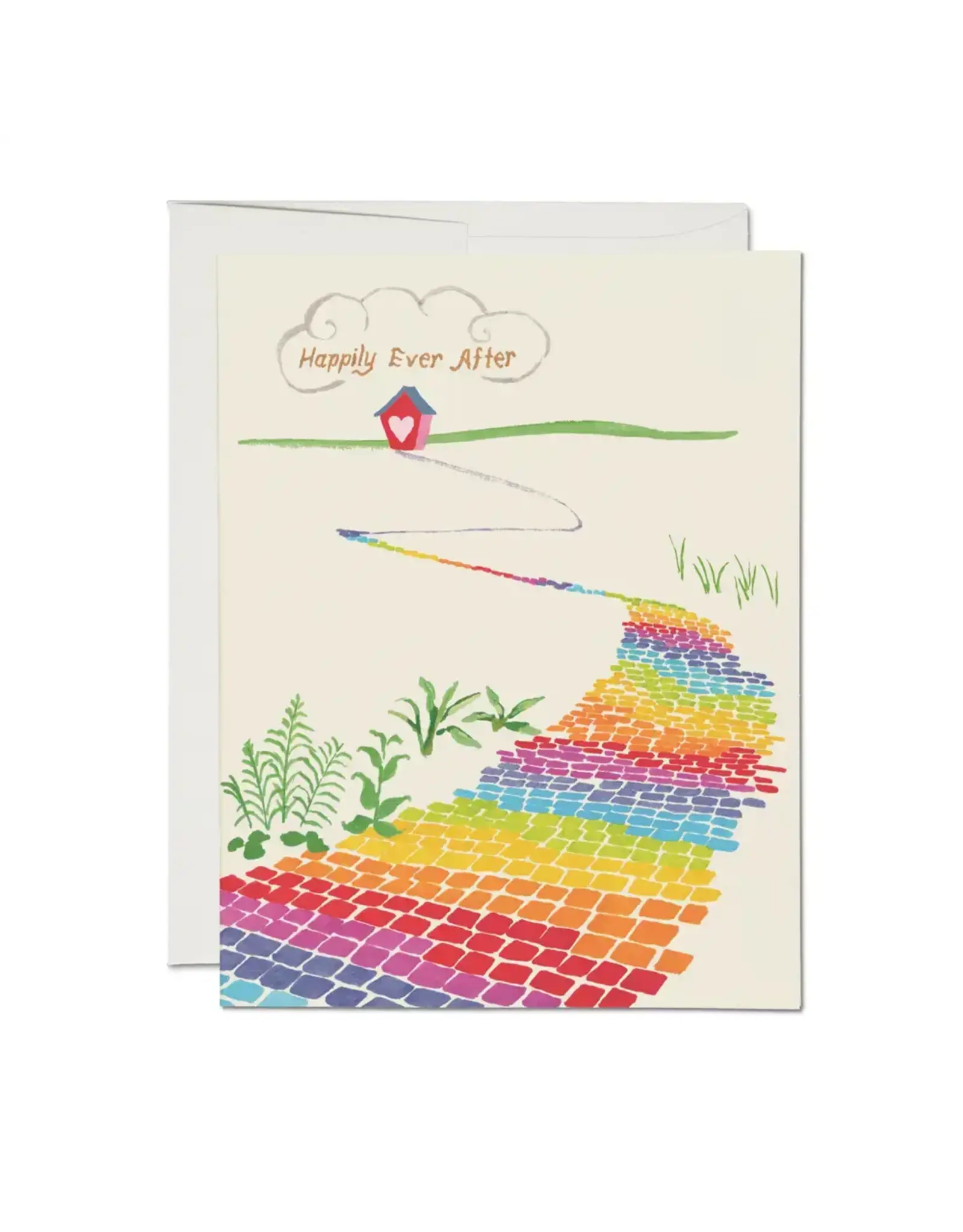 Rainbow Brick Road Card