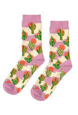 Women's Crew Socks - Cactus Sunset