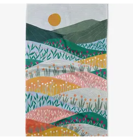 Geometry Tea Towel - Sunrise Mountains