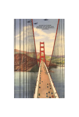 Found Image Press Postcard: Golden Gate Bridge with Planes