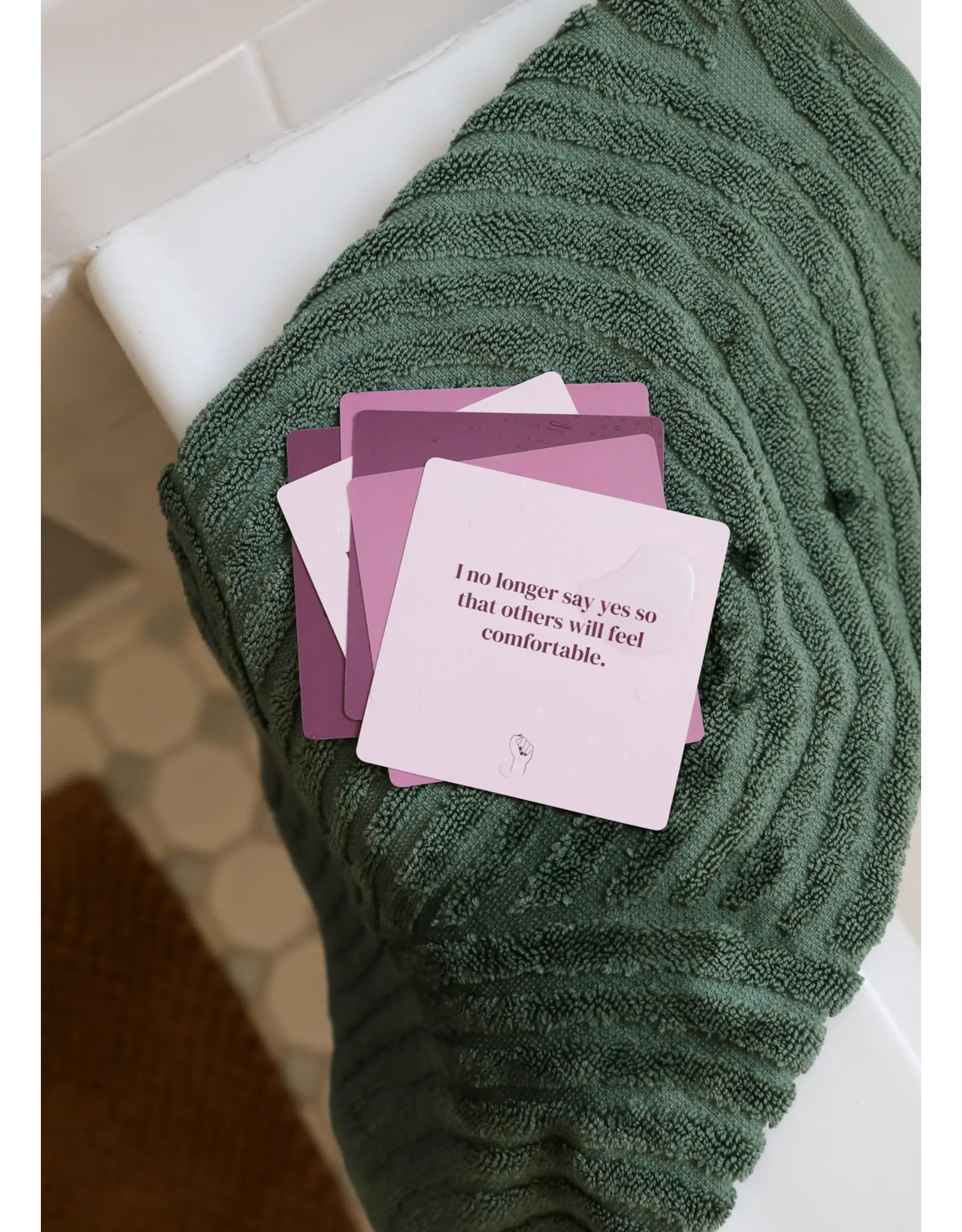 JaxKelly Shower Affirmation Cards - Boundaries