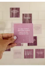 JaxKelly Shower Affirmation Cards - Boundaries