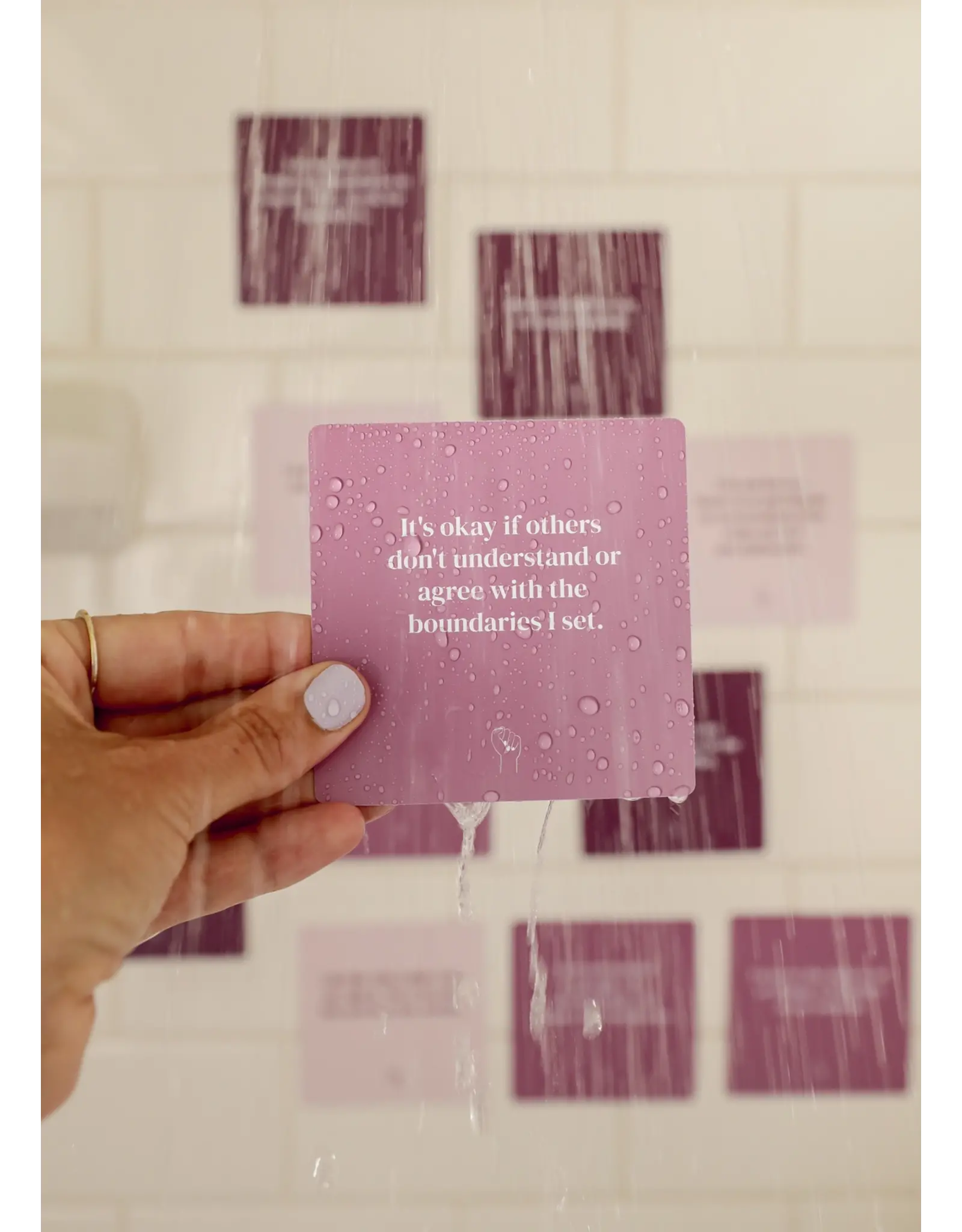 JaxKelly Shower Affirmation Cards - Boundaries