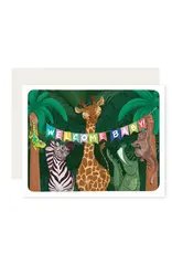 Slightly Stationery Jungle Welcome Baby Card