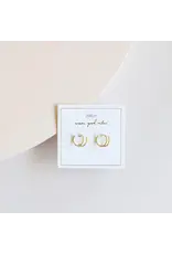 JaxKelly Earrings -Minimalist Spiral Gold