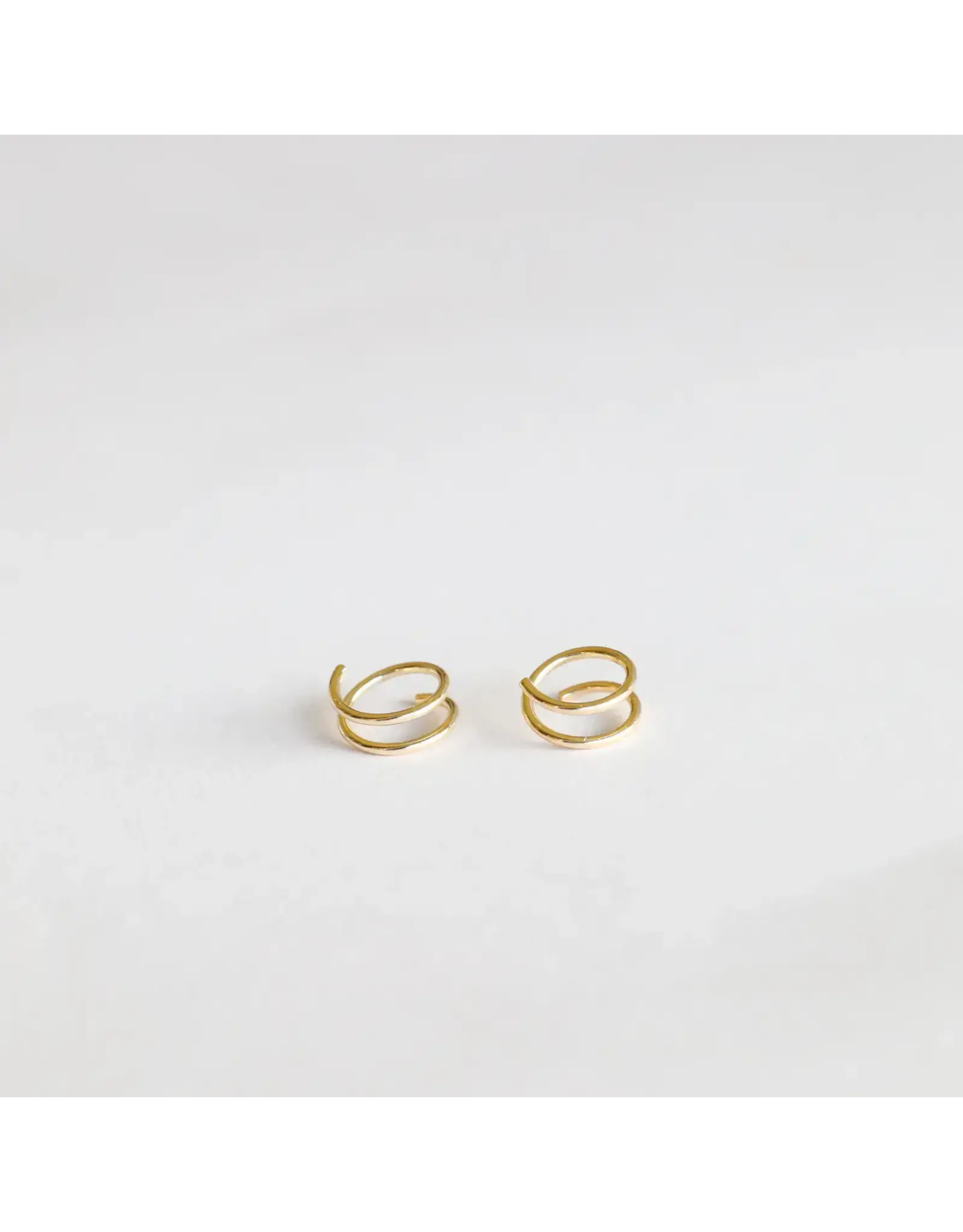 JaxKelly Earrings -Minimalist Spiral Gold