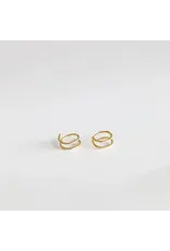 JaxKelly Earrings -Minimalist Spiral Gold