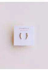 JaxKelly Earrings - Crawler, Champagne CZ