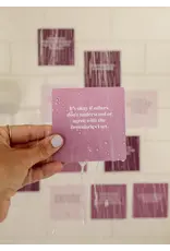 JaxKelly Shower Affirmation Cards - Boundaries