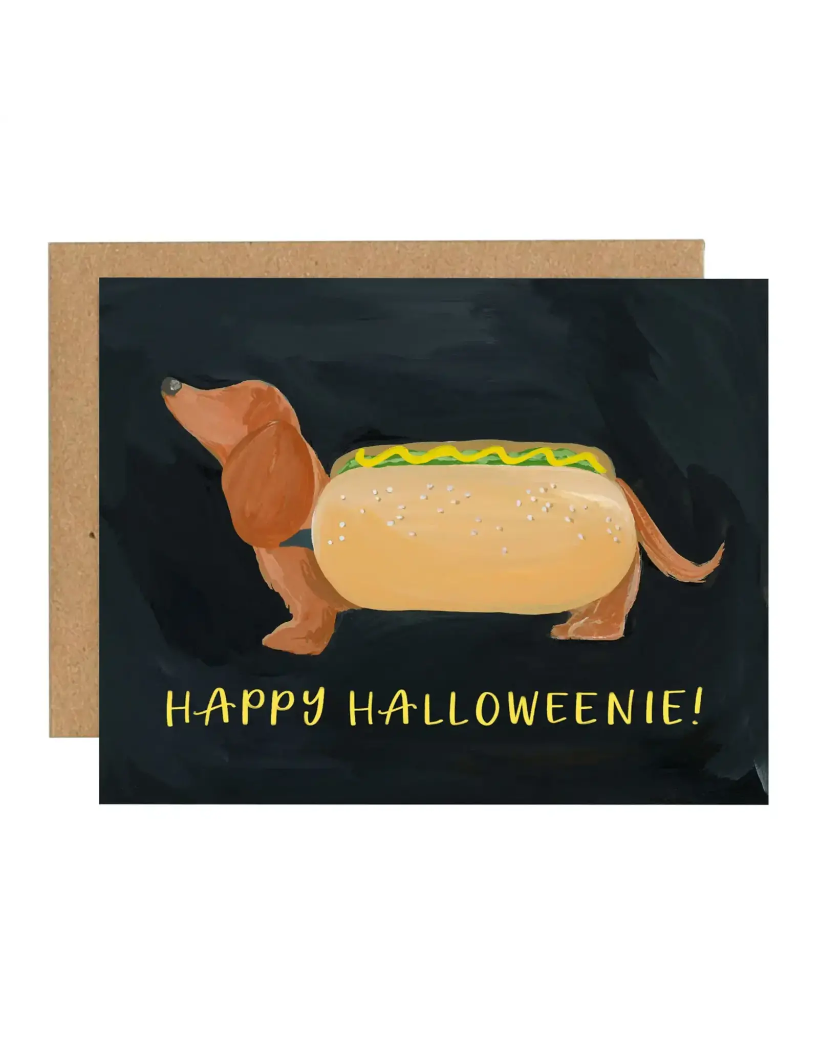 Happy Halloweenie Dog Card