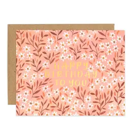 Daisy Meadow Birthday Card