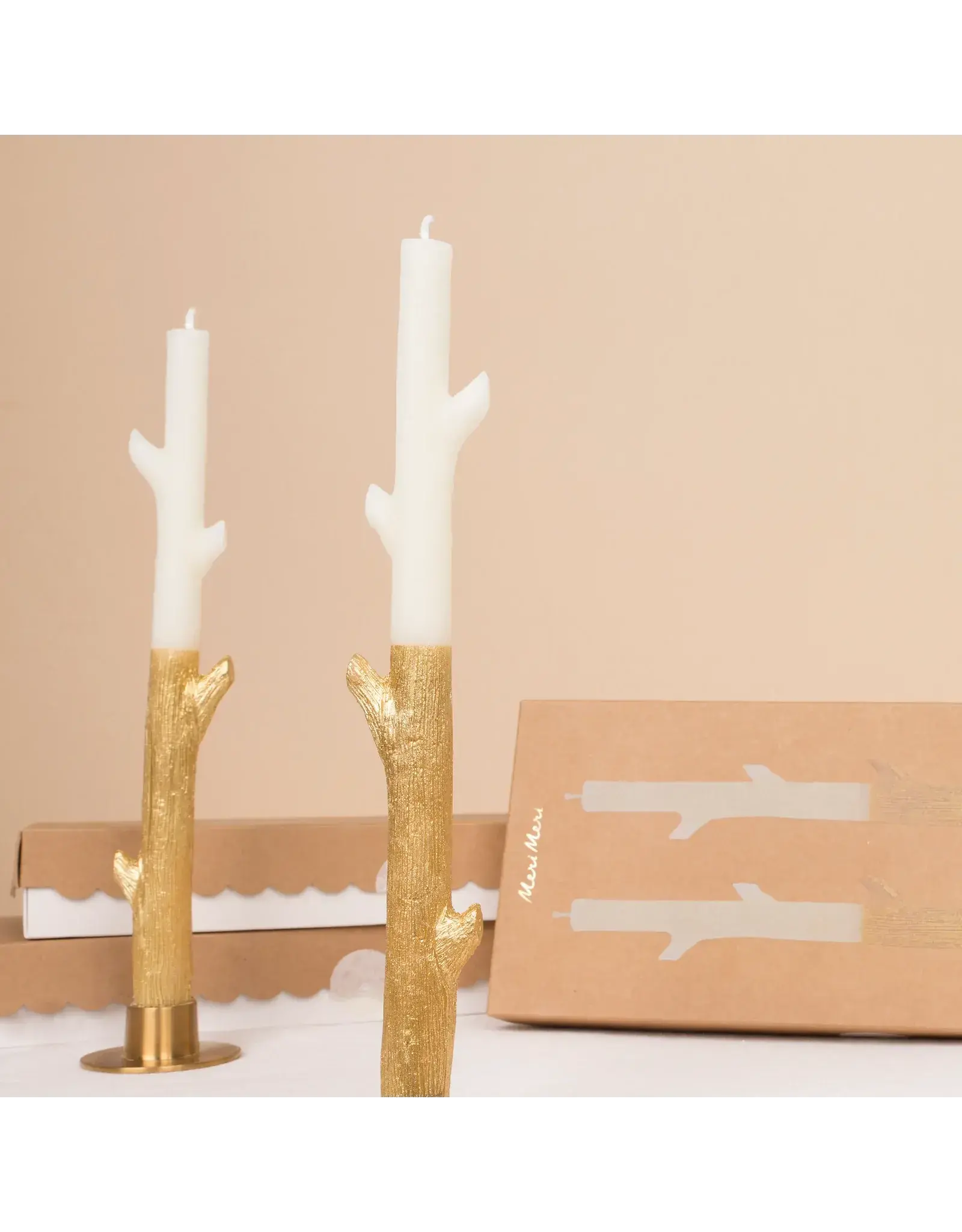 Gold Dipped Stick Candles