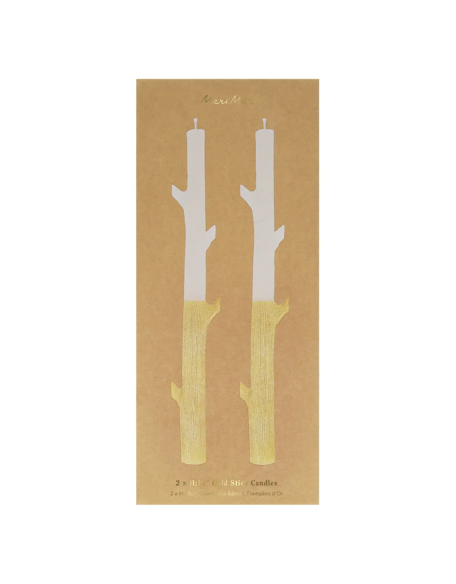 Gold Dipped Stick Candles