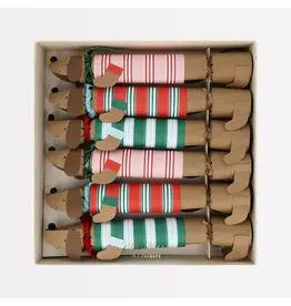 Festive Stripe Sausage Dog  Crackers