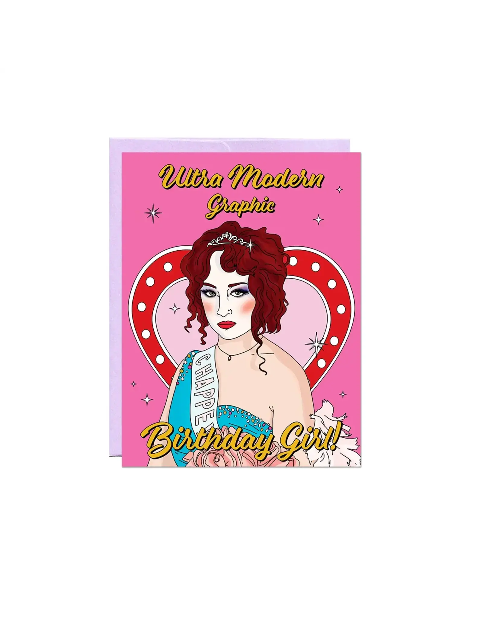 Ultra Modern Birthday Girl Card