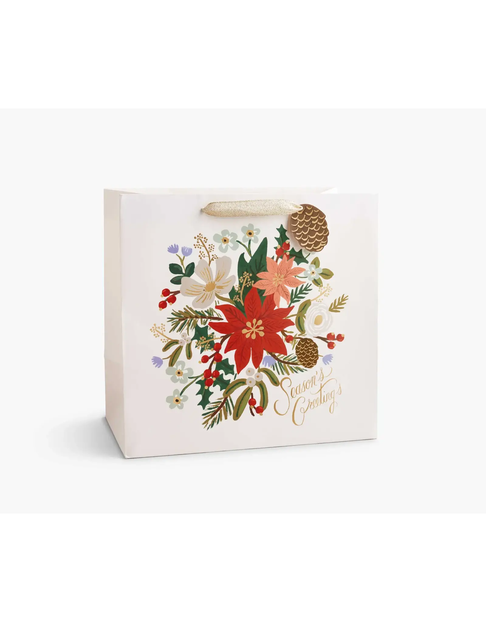 Rifle Paper Holiday Bouquet Gift Bag - Large