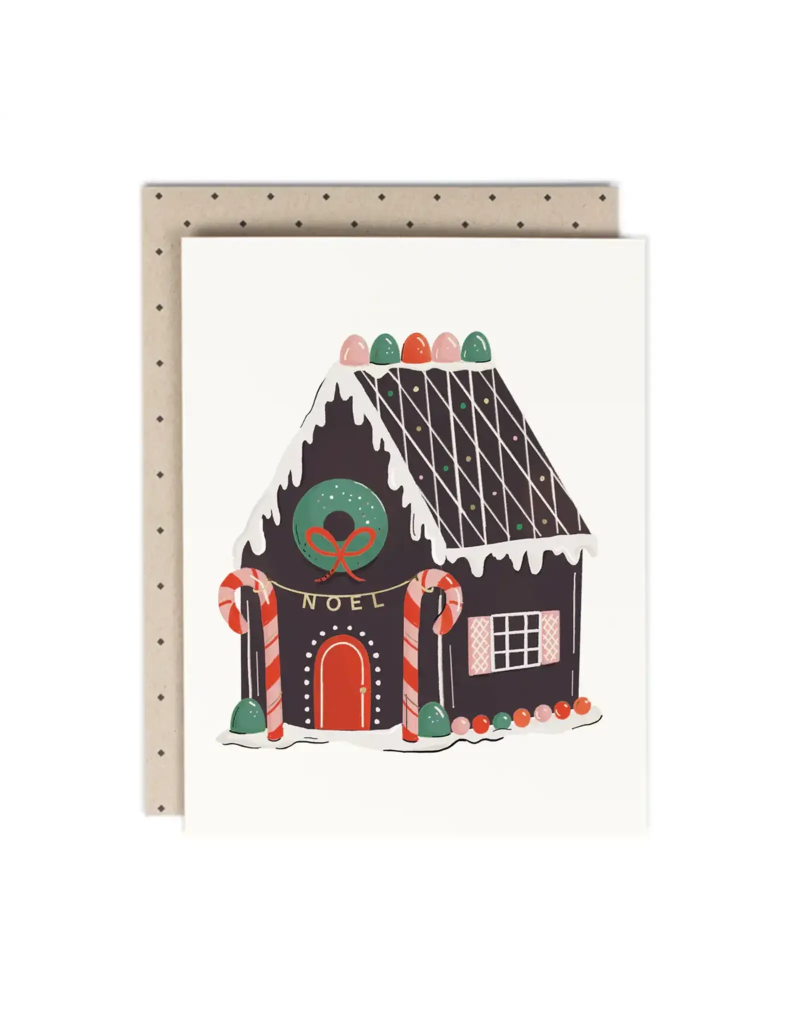 Amy Heitman Noel Gingerbread Card