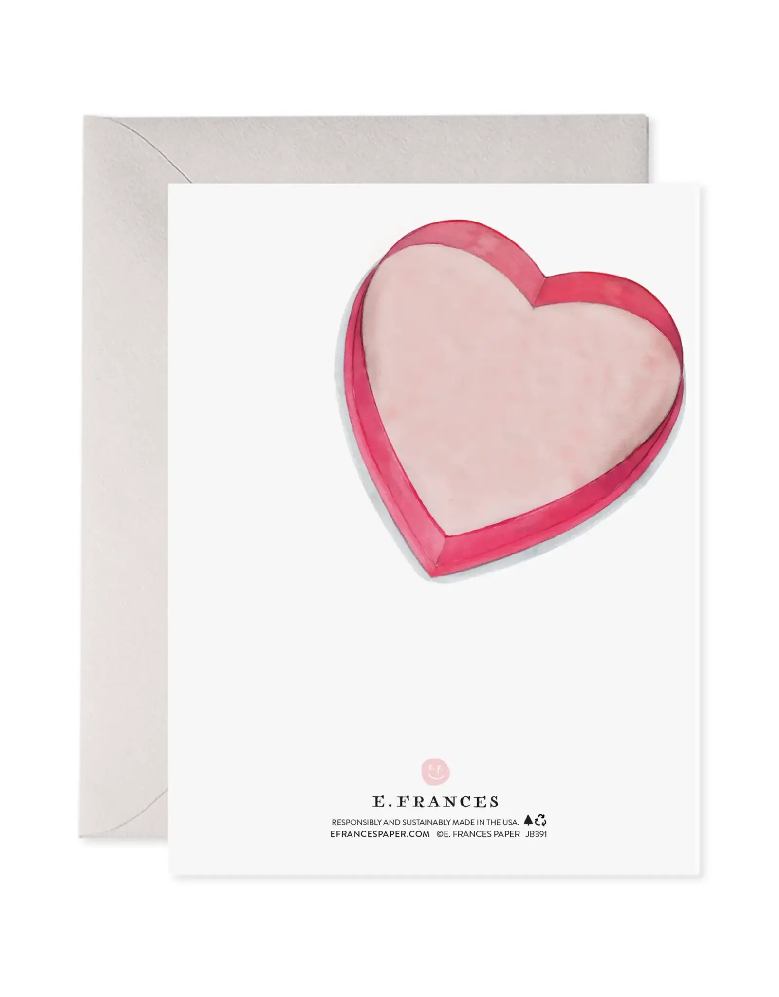 E. Frances Chocolate Strip Tease Card